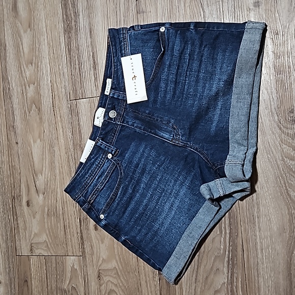 true craft Denim Mid-Rise Shorty Stretch Blue Jean Shorts 3" Inseam Women's 10 - Picture 9 of 16